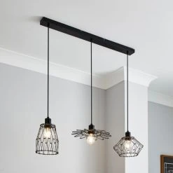 Dunelm Frances 3 Light Diner Ceiling Fitting 11 Dunelm Frances 3 Light Diner Ceiling Fitting -Lava Lamp Shop 30766182 alt06