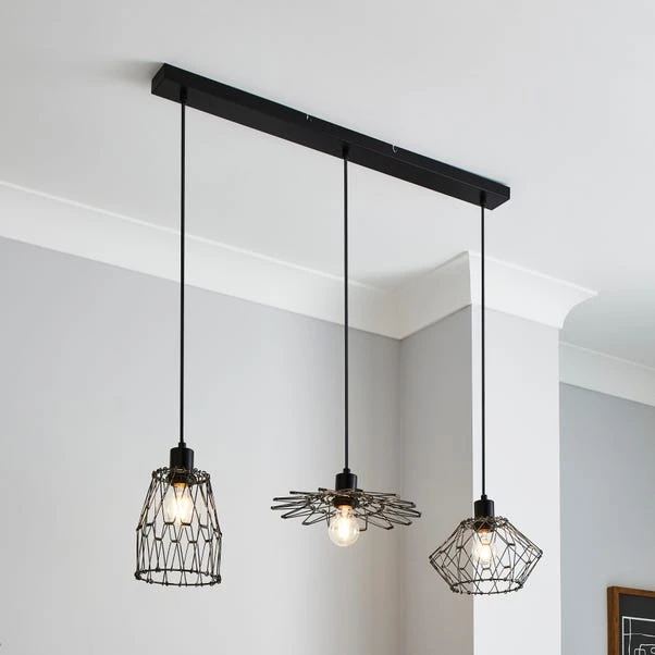 Dunelm Frances 3 Light Diner Ceiling Fitting 6 Dunelm Frances 3 Light Diner Ceiling Fitting - Image 6