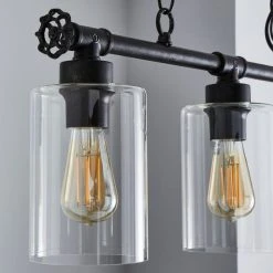 Dunelm Bates 3 Light Ceiling Fitting Industrial -Lava Lamp Shop 30768638 alt02