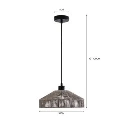 Dunelm Kabir 1 Light Ceiling Fitting -Lava Lamp Shop 30768648 alt07