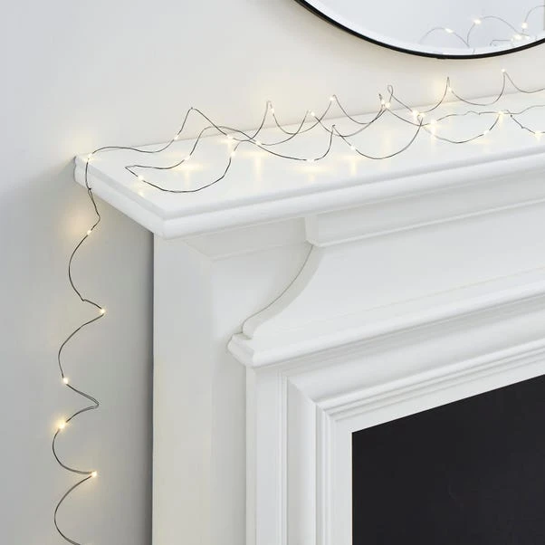 Dunelm 100 Micro LED Wire String Light 1 Dunelm 100 Micro LED Wire String Light