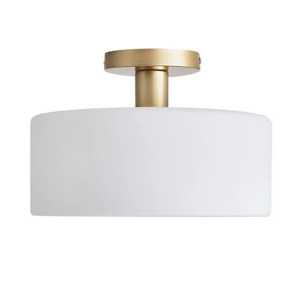 Dunelm Amelie Opal Gold Glass Flush Ceiling Fitting 5 Dunelm Amelie Opal Gold Glass Flush Ceiling Fitting - Image 5