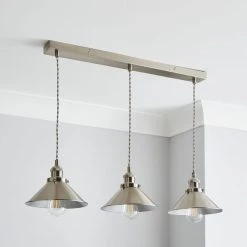 Alternative view of Dunelm Logan 3 Light Industrial Diner Ceiling Fitting