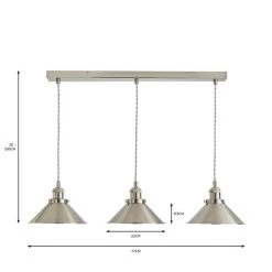Dunelm Logan 3 Light Industrial Diner Ceiling Fitting 11 Dunelm Logan 3 Light Industrial Diner Ceiling Fitting -Lava Lamp Shop 30770062 alt07