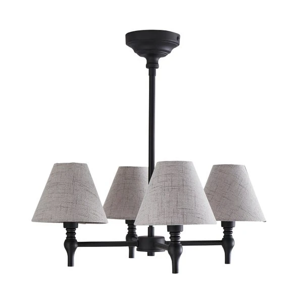 Dorma Bedford 4 Light Black Ceiling Fitting 5 Dorma Bedford 4 Light Black Ceiling Fitting - Image 5