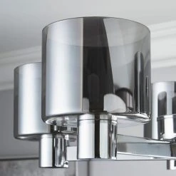 Dunelm Erin Ceiling 5 Light Smoked Ceiling Fitting -Lava Lamp Shop 30770070 alt02