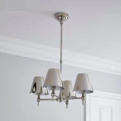 Dorma Bedford 4 Light Polished Nickel Ceiling Fitting -Lava Lamp Shop 30770080 alt06