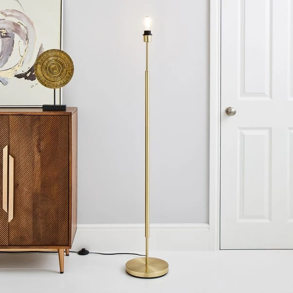 Dunelm Clara Brass Floor Lamp Base 1 Dunelm Clara Brass Floor Lamp Base