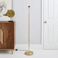 Alternative view of Dunelm Clara Brass Floor Lamp Base