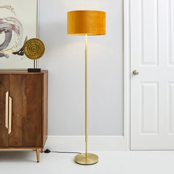 Dunelm Clara Brass Floor Lamp Base 6 Dunelm Clara Brass Floor Lamp Base - Image 6