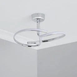 Alternative view of Dunelm Cortez 2 Arm LED Chrome Ceiling Fitting