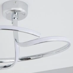 Dunelm Cortez 2 Arm LED Chrome Ceiling Fitting -Lava Lamp Shop 30781651 alt02