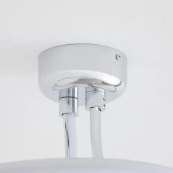 Dunelm Cortez 2 Arm LED Chrome Ceiling Fitting -Lava Lamp Shop 30781651 alt03