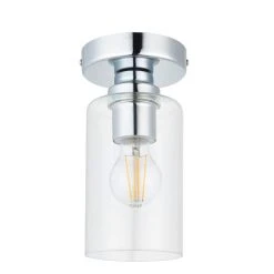 Dunelm Fryer Chrome Bathroom 1 Light Flush Ceiling Fitting 11 Dunelm Fryer Chrome Bathroom 1 Light Flush Ceiling Fitting -Lava Lamp Shop 30789840 alt05