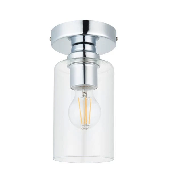 Dunelm Fryer Chrome Bathroom 1 Light Flush Ceiling Fitting 6 Dunelm Fryer Chrome Bathroom 1 Light Flush Ceiling Fitting - Image 6