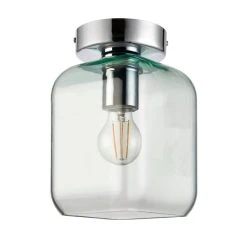 Dunelm Lucia Green Bathroom 1 Light Flush Ceiling Fitting -Lava Lamp Shop 30789861 alt05