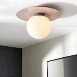 Dunelm Tela Bathroom 1 Light Flush Ceiling Fitting