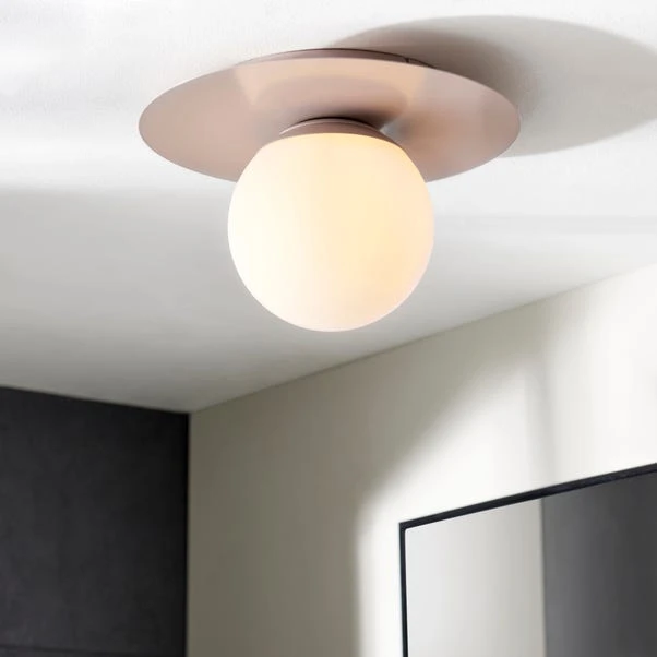 Dunelm Tela Bathroom 1 Light Flush Ceiling Fitting 1 Dunelm Tela Bathroom 1 Light Flush Ceiling Fitting