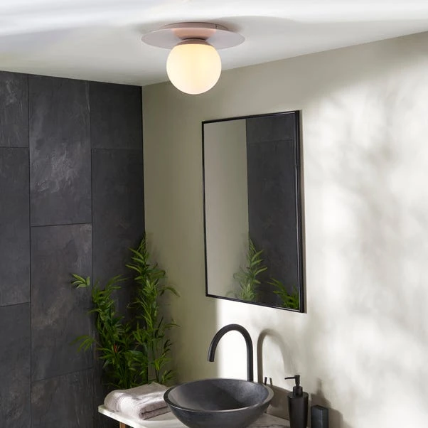 Dunelm Tela Bathroom 1 Light Flush Ceiling Fitting 5 Dunelm Tela Bathroom 1 Light Flush Ceiling Fitting - Image 5