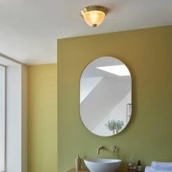 Dunelm Gleeson Prismatic Bathroom 1 Light Flush Ceiling Fitting -Lava Lamp Shop 30789883 alt04