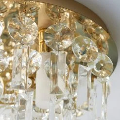 Dunelm Bel Air Satin Gold Bathroom 3 Light Flush Ceiling Fitting 9 Dunelm Bel Air Satin Gold Bathroom 3 Light Flush Ceiling Fitting -Lava Lamp Shop 30789884 alt03