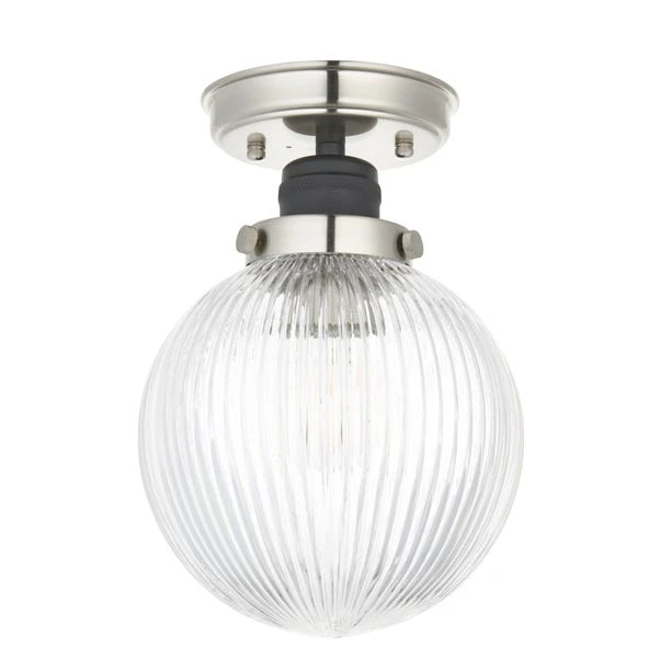 Dunelm Broden Ribbed 1 Light Flush Bathroom Ceiling Fitting 6 Dunelm Broden Ribbed 1 Light Flush Bathroom Ceiling Fitting - Image 6