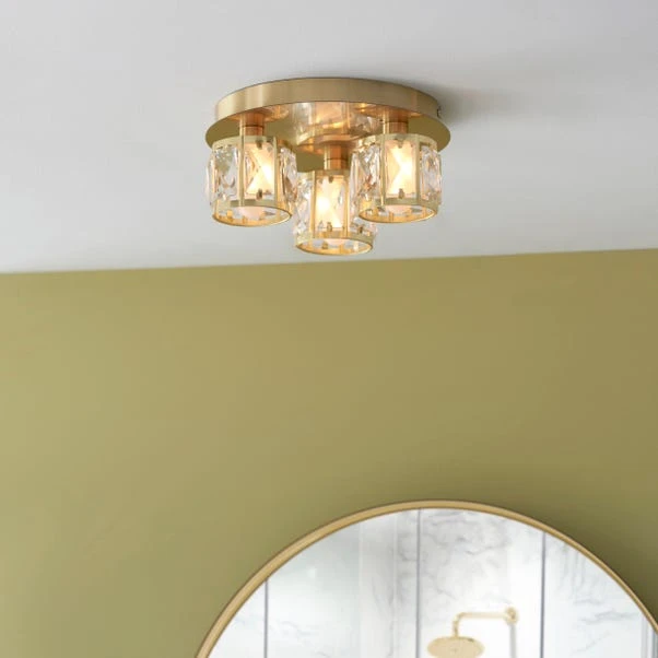 Dunelm Kylie Bathroom 3 Light Flush Ceiling Fitting 1 Dunelm Kylie Bathroom 3 Light Flush Ceiling Fitting