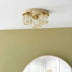 Alternative view of Dunelm Kylie Bathroom 3 Light Flush Ceiling Fitting