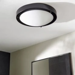 Dunelm Pluto Black Bathroom 1 Light Flush Ceiling Fitting 7 Dunelm Pluto Black Bathroom 1 Light Flush Ceiling Fitting -Lava Lamp Shop 30789911 alt01
