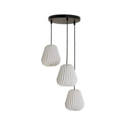 The Edited Life Origami 3 Light Paper Cluster Ceiling Fitting 7 The Edited Life Origami 3 Light Paper Cluster Ceiling Fitting -Lava Lamp Shop 30796664 alt03