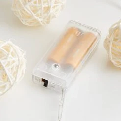Dunelm Rattan Ball LED String Lights -Lava Lamp Shop 30798473 alt03