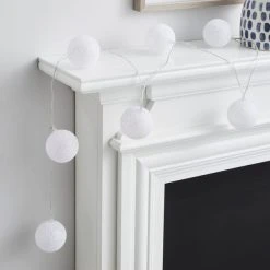 Alternative view of Dunelm Fabric Ball LED String Lights