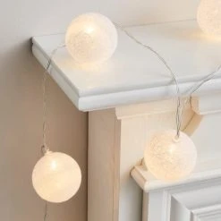Dunelm Fabric Ball LED String Lights 7 Dunelm Fabric Ball LED String Lights -Lava Lamp Shop 30798474 alt02