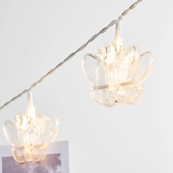 Dunelm Butterfly Clips LED String Lights 3 Dunelm Butterfly Clips LED String Lights - Image 3