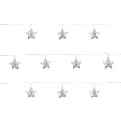 Dunelm Glitter Star Clips LED String Lights 9 Dunelm Glitter Star Clips LED String Lights -Lava Lamp Shop 30798477 alt04