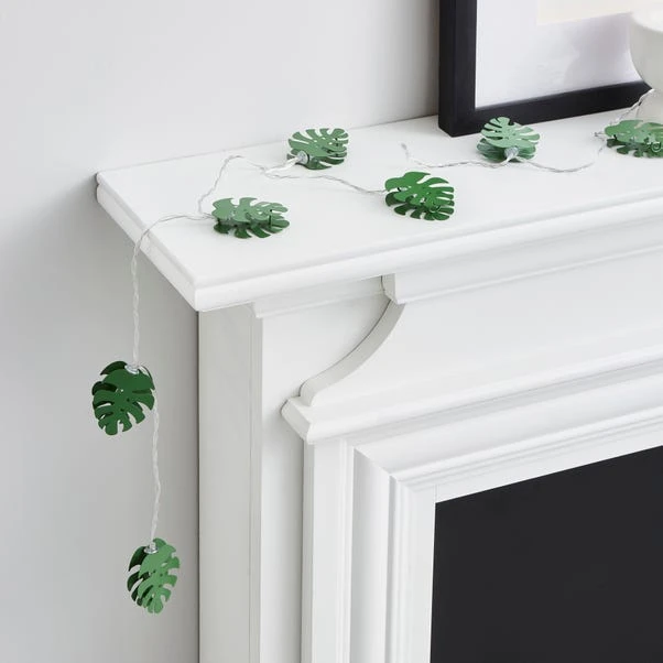 Dunelm Green Metal Leaf LED String Lights 2 Dunelm Green Metal Leaf LED String Lights - Image 2
