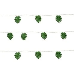 Dunelm Green Metal Leaf LED String Lights 9 Dunelm Green Metal Leaf LED String Lights -Lava Lamp Shop 30798491 alt04