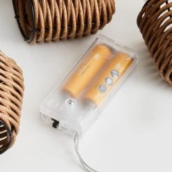 Dunelm Rattan LED String Lights -Lava Lamp Shop 30798495 alt03