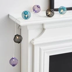 Dunelm Metal Mesh Lantern LED String Lights