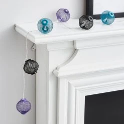 Alternative view of Dunelm Metal Mesh Lantern LED String Lights