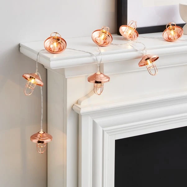 Dunelm Metal Lantern LED String Lights 1 Dunelm Metal Lantern LED String Lights