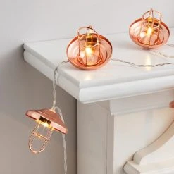Alternative view of Dunelm Metal Lantern LED String Lights