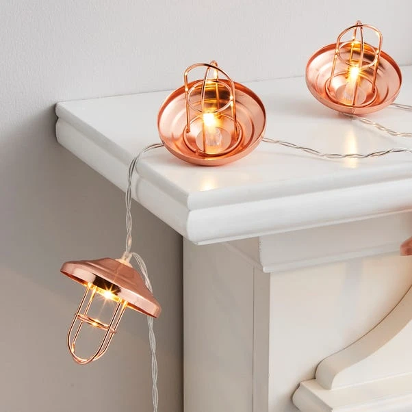 Dunelm Metal Lantern LED String Lights 2 Dunelm Metal Lantern LED String Lights - Image 2