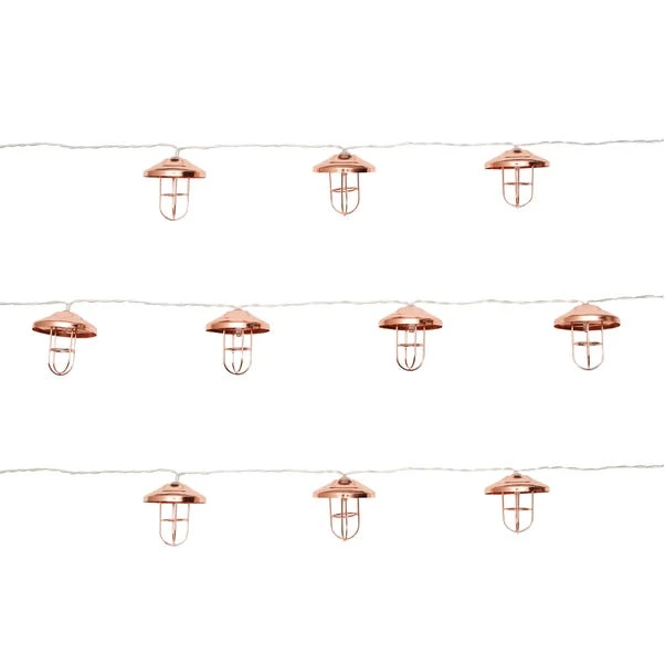 Dunelm Metal Lantern LED String Lights 4 Dunelm Metal Lantern LED String Lights - Image 4