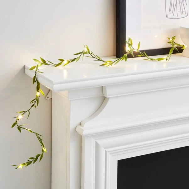 Dunelm Green Leaf LED String Light 1 Dunelm Green Leaf LED String Light