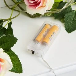 Dunelm Green Leaf And Rose LED String Lights 8 Dunelm Green Leaf And Rose LED String Lights -Lava Lamp Shop 30798504 alt03
