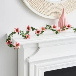 Alternative view of Dunelm Green Leaf And Flower LED String Lights