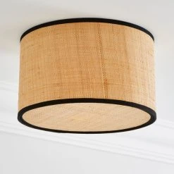 Dunelm Malika Cane Flush Ceiling Fitting -Lava Lamp Shop 30798586 alt01