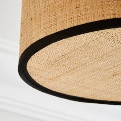 Dunelm Malika Cane Flush Ceiling Fitting -Lava Lamp Shop 30798586 alt02