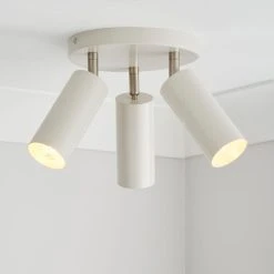 Dunelm Leila 3 Light Semi Flush Ceiling Fitting